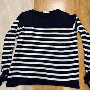 Oversize Zara striped sweater top